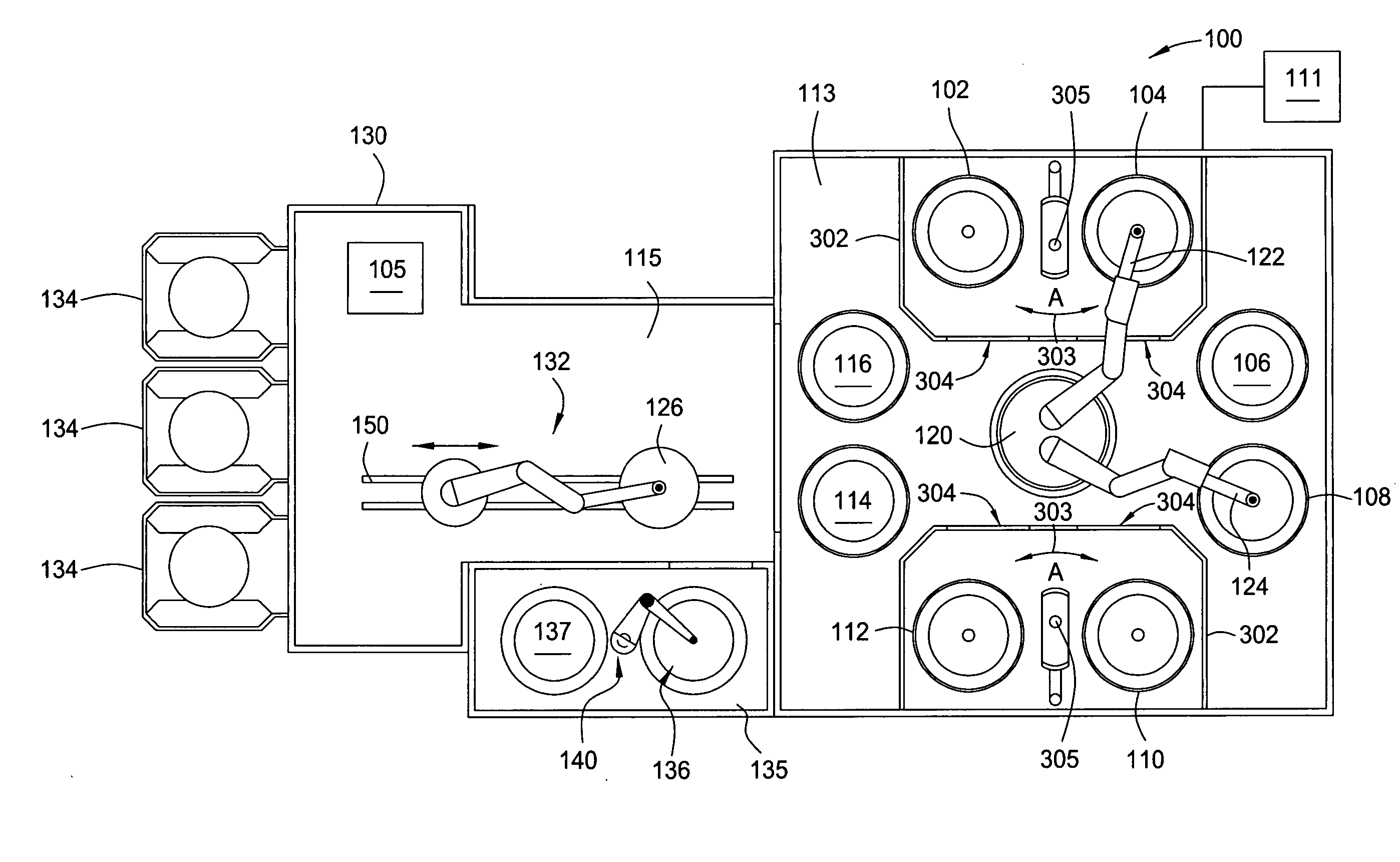 Apparatus for electroless deposition of metals onto semiconductor substrates