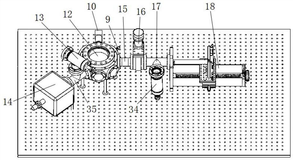 Device and method for rapidly measuring surface electric field noise of metal