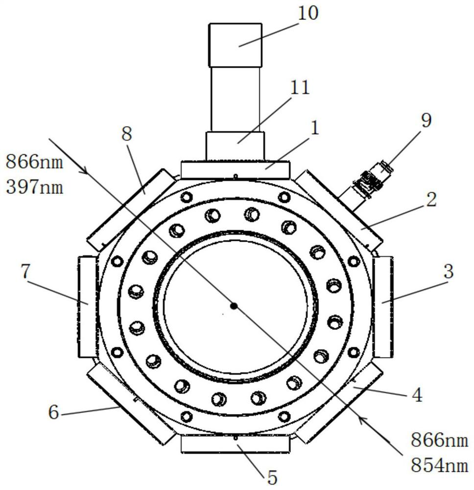 Device and method for rapidly measuring surface electric field noise of metal