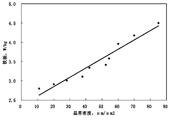 Crystal boundary density measuring method