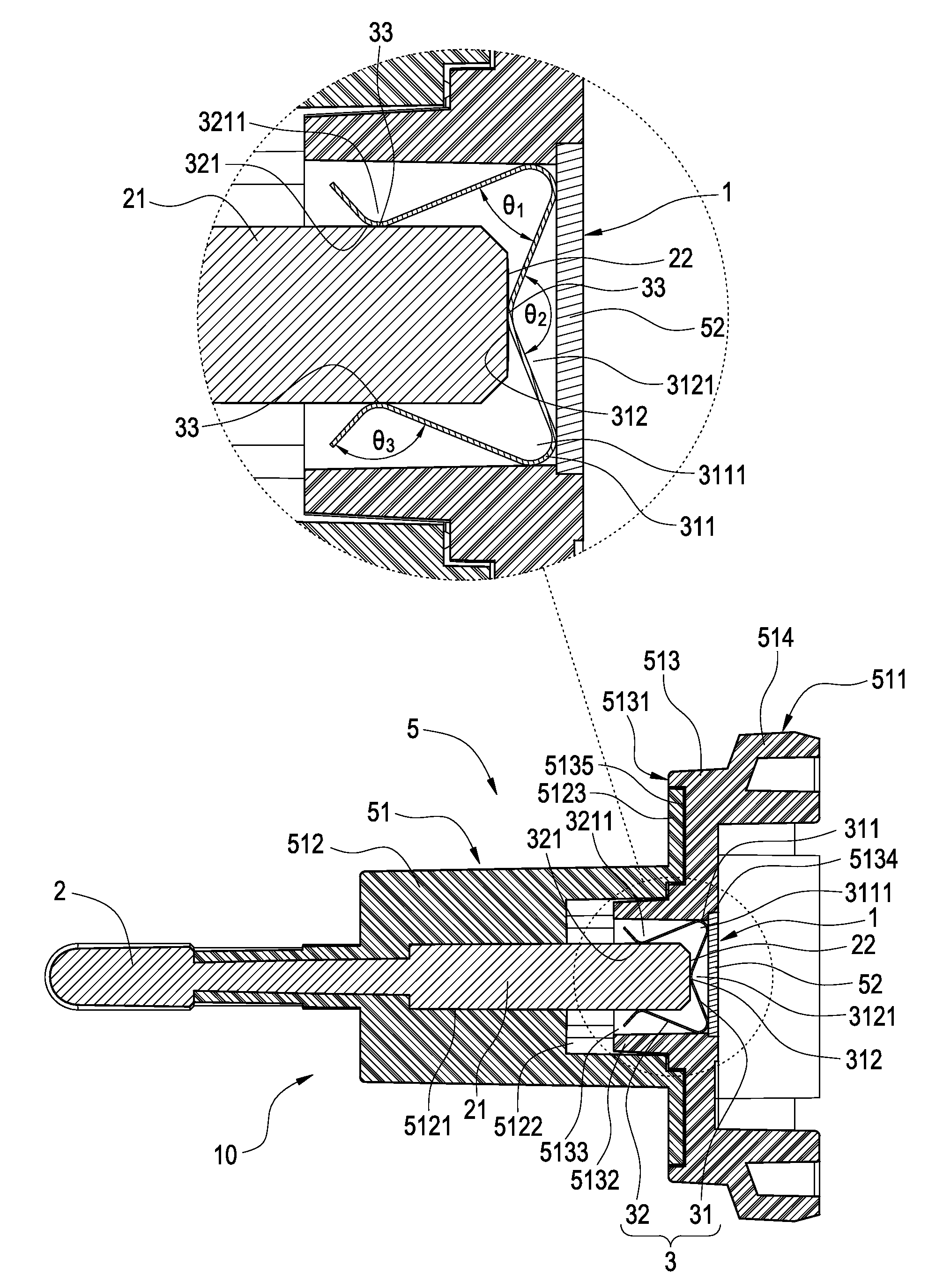 Power device and plug structure thereof