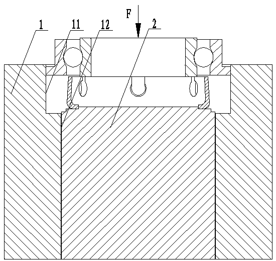 Assembly method of minitype non-standard rolling bearing