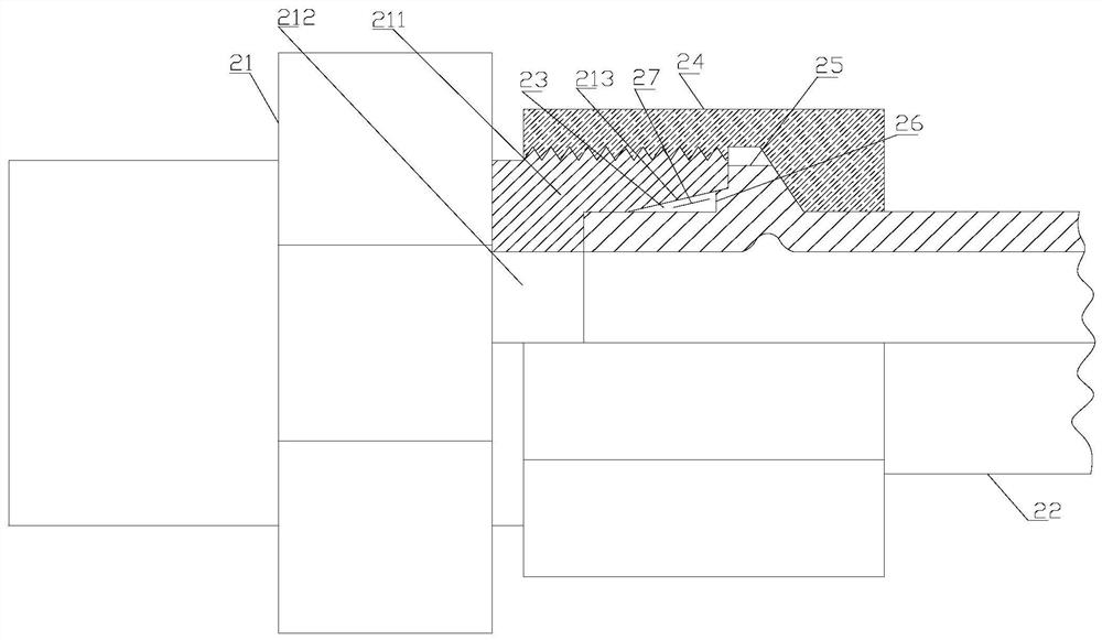 Right-angle pipe joint of hydraulic pipeline