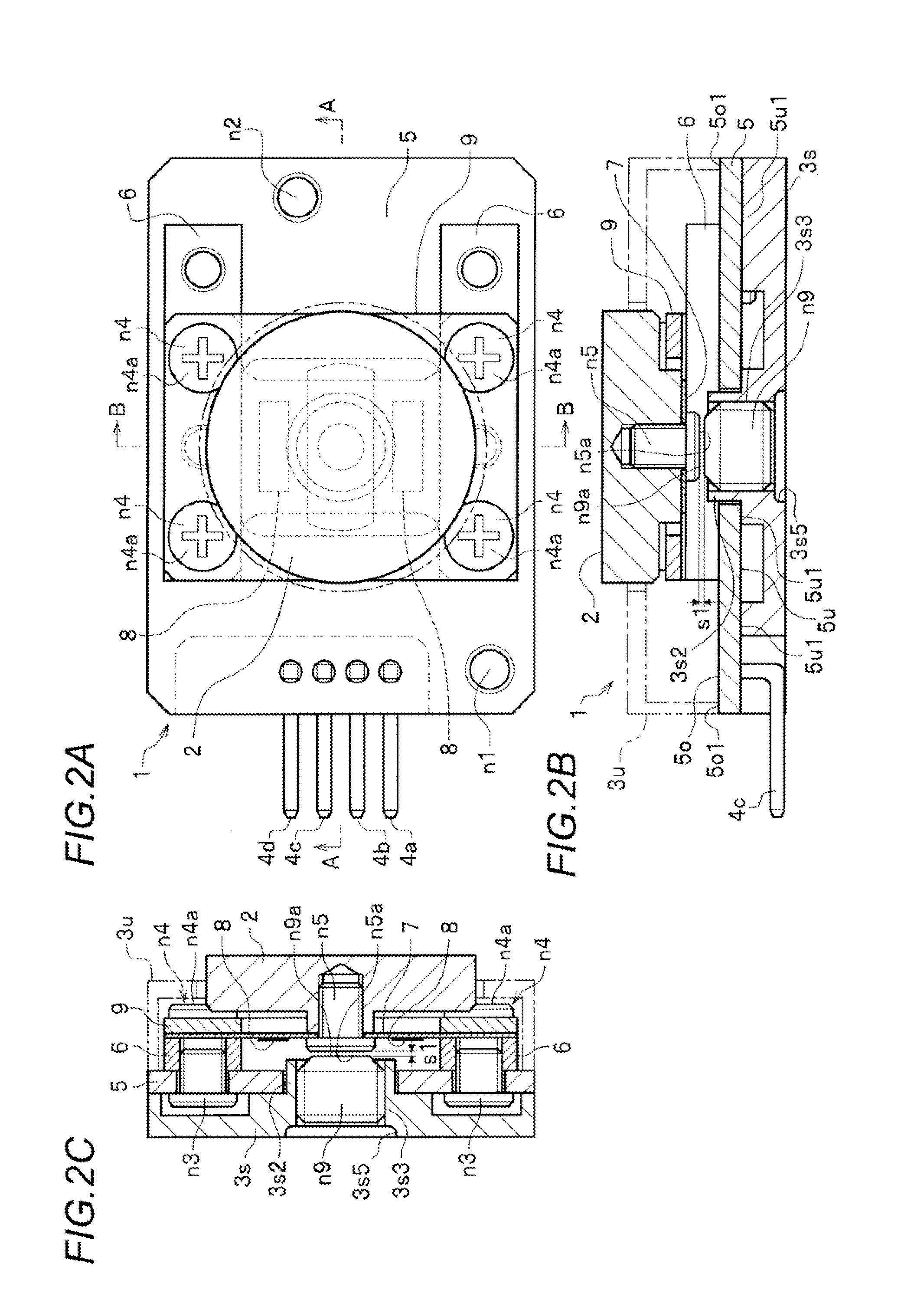 Small-sized load sensor unit