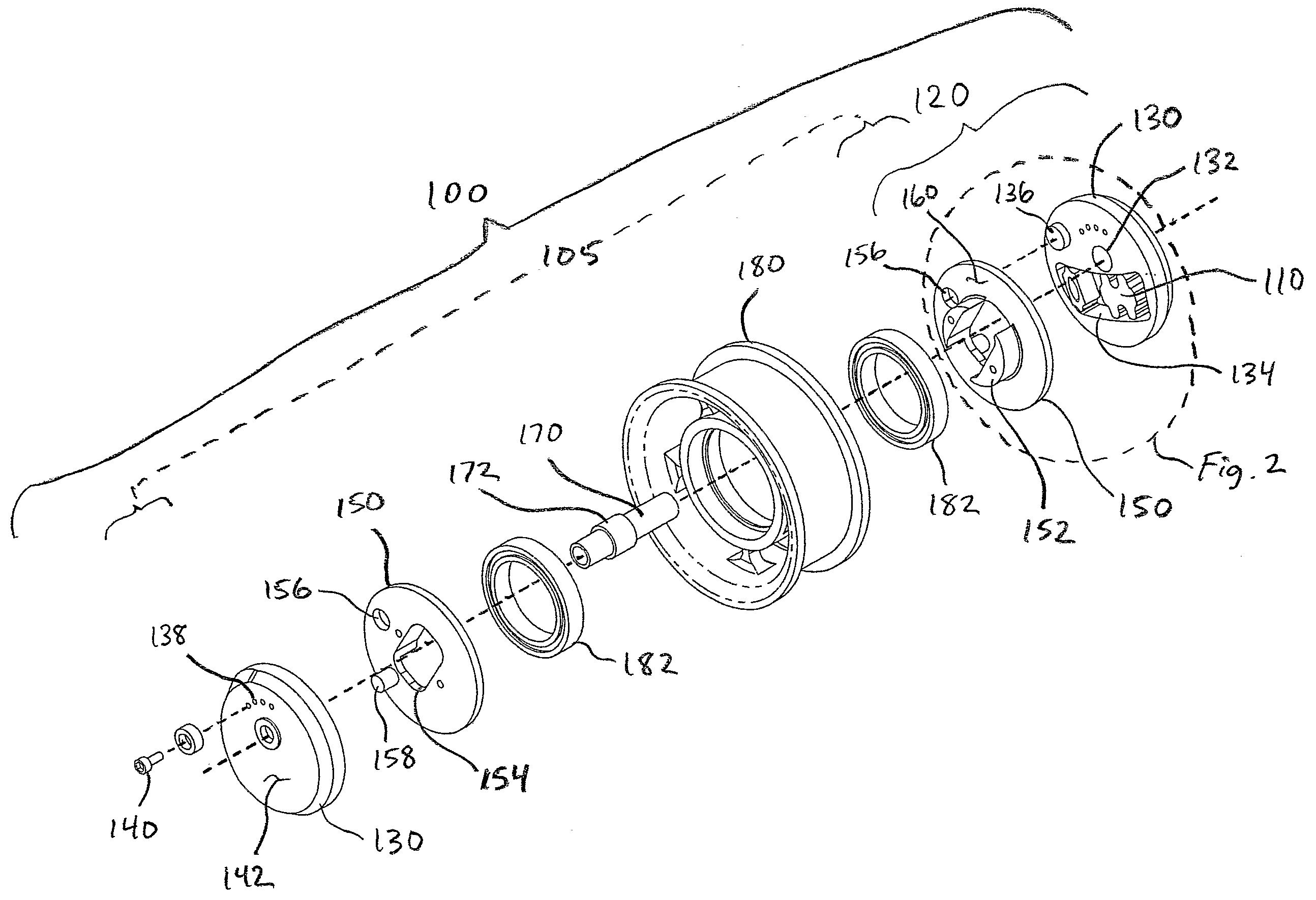 Wheel shock absorbing apparatus