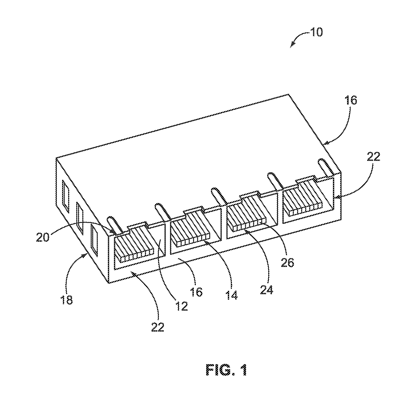 Shielded integrated connector module