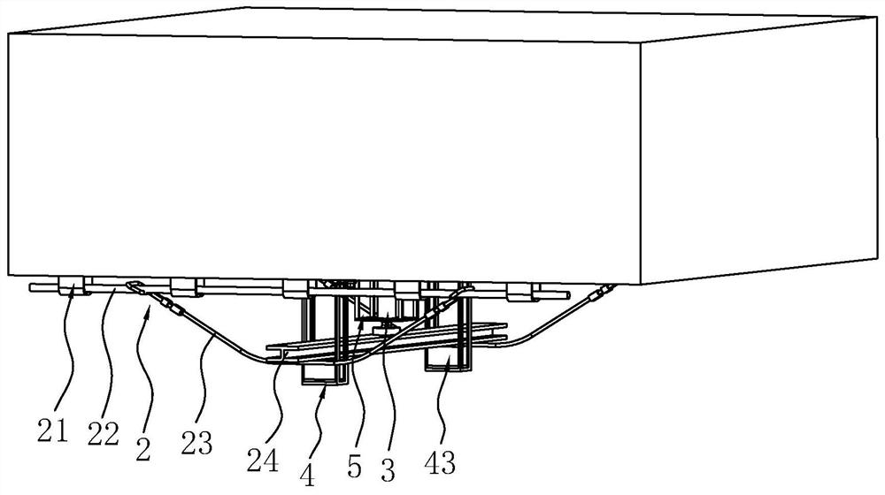 Highway tunnel jet fan supporting structure bearing capacity detection device and method