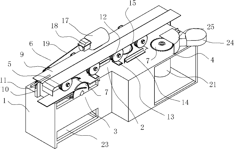 Waste wood slicing method and machine