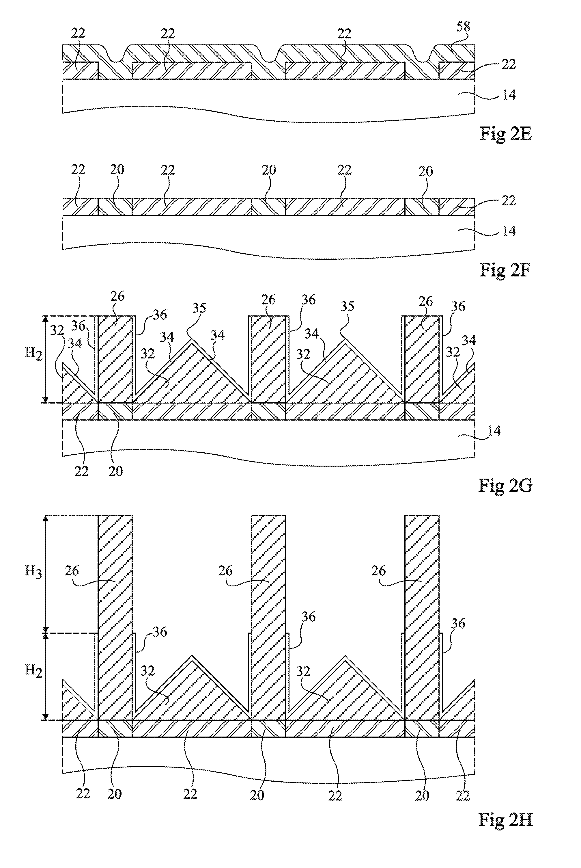 Optoelectric device with semiconductor microwires or nanowires and method for manufacturing the same