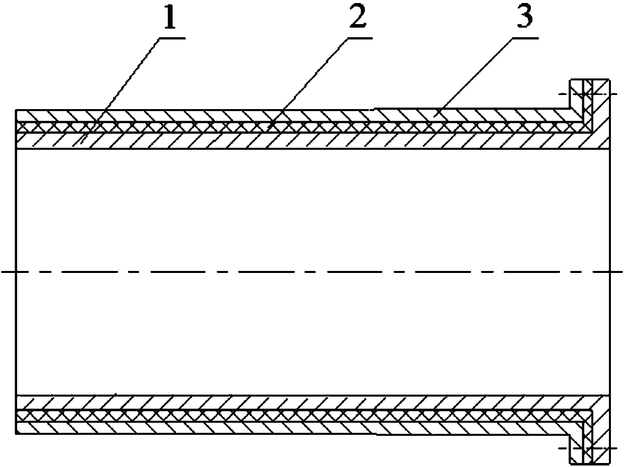 Stern bearing pouring damping device and its reparation method