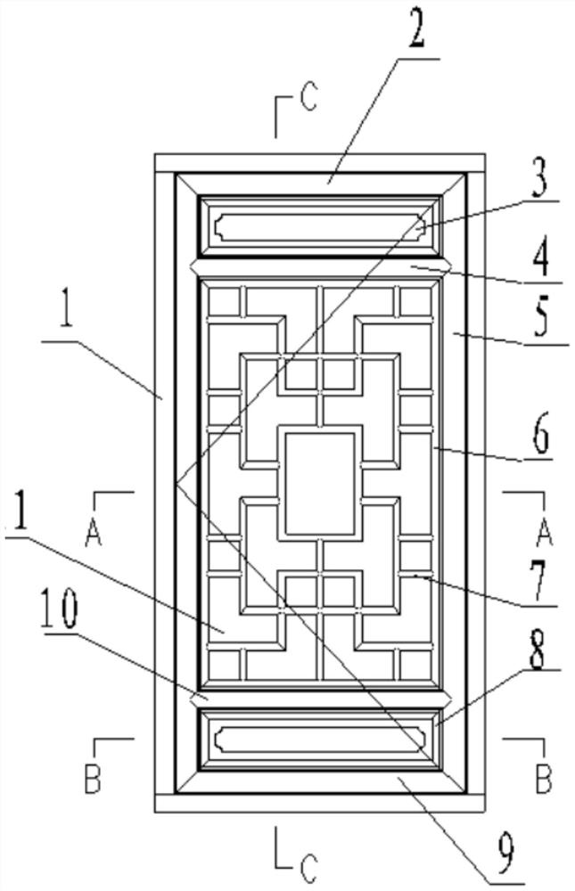 Production method of novel Jingtai wood energy-saving archaized wooden window