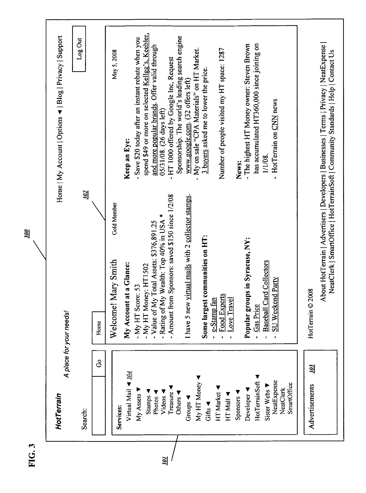 Online E-commerce and networking system/generating user requested sponsor advertisements to centralize siloed and distributed user data in the internet and business systems