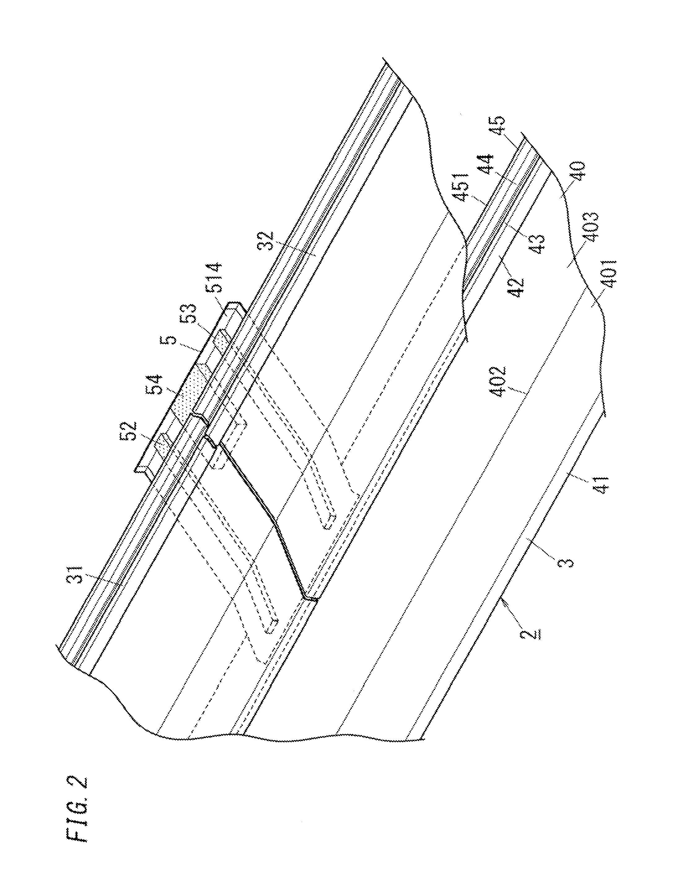 Horizontal roofing roof structure