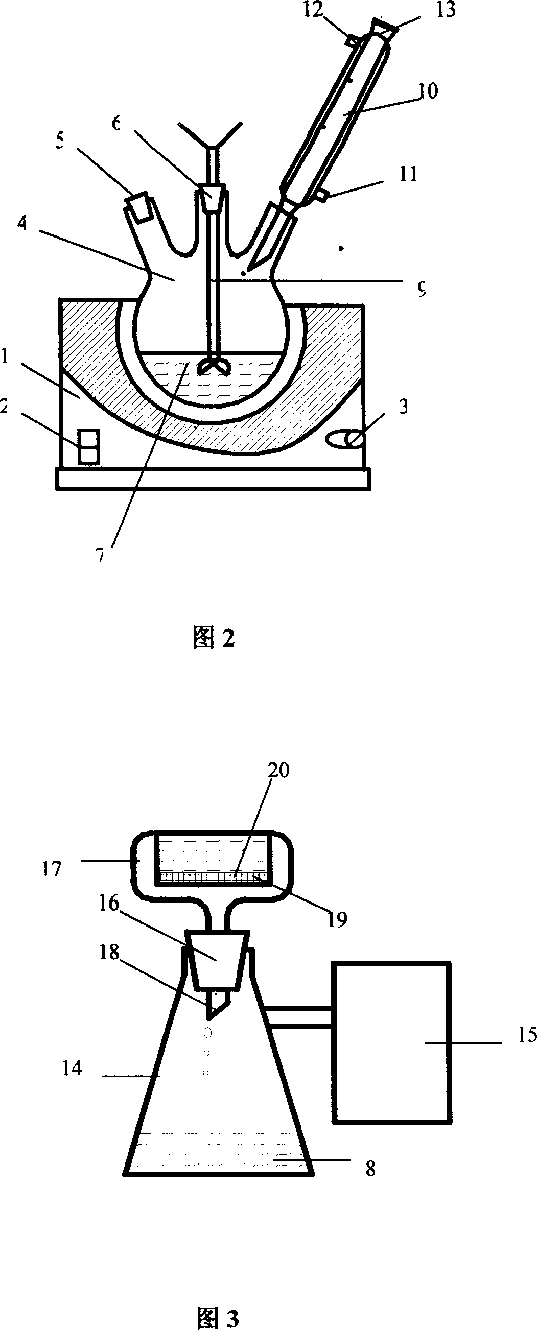 Method for preparing hydroxylquinoline aluminium of blue green type mixing ligand