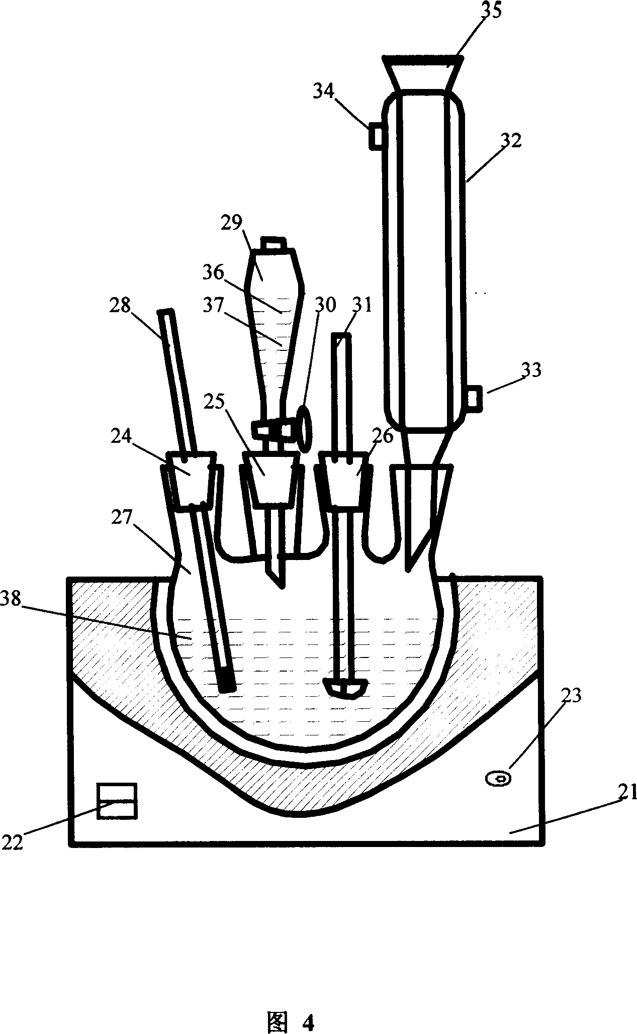 Method for preparing hydroxylquinoline aluminium of blue green type mixing ligand