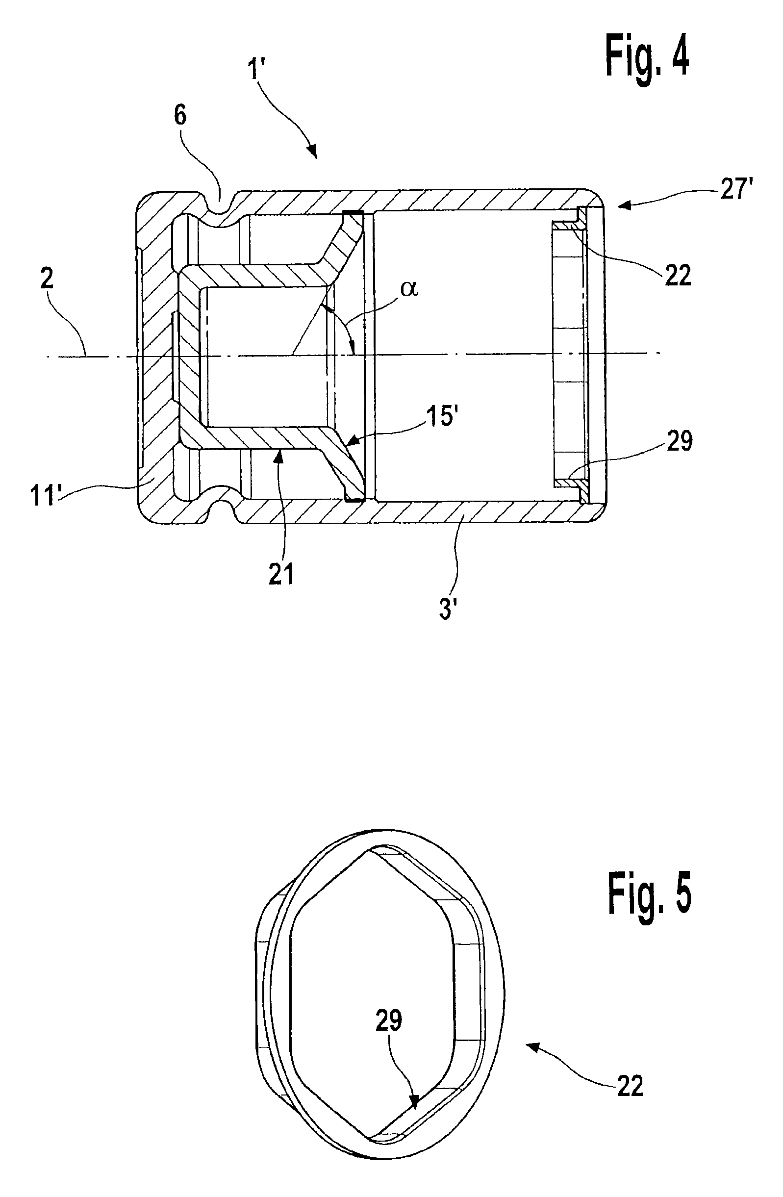 Multi-part piston construction for a brake caliper of a disk brake