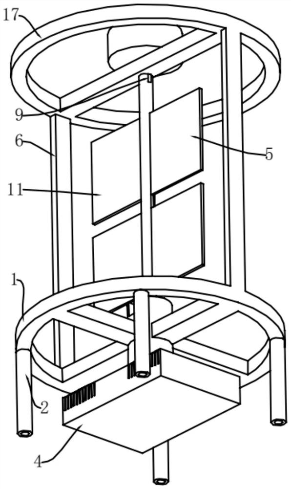 Computer heat dissipation device convenient to clean