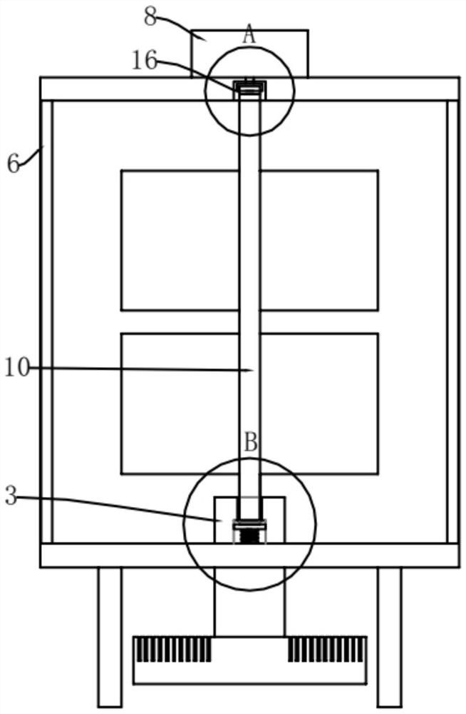 Computer heat dissipation device convenient to clean