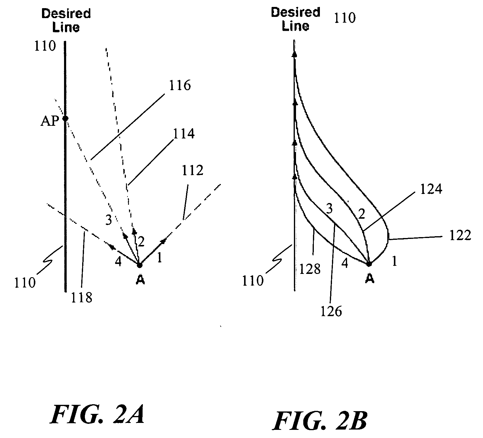 Satellite based vehicle guidance control in straight and contour modes