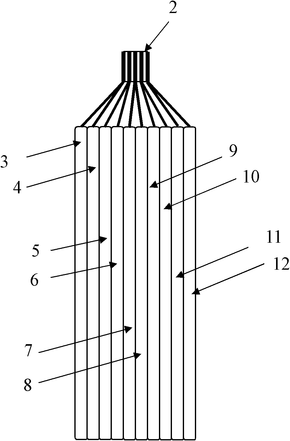 Lithium ion battery isolated in partition by using positive temperature coefficient (PTC) materials