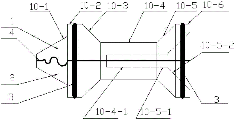 Sabot capable of realizing pneumatic separation through muzzle cutters