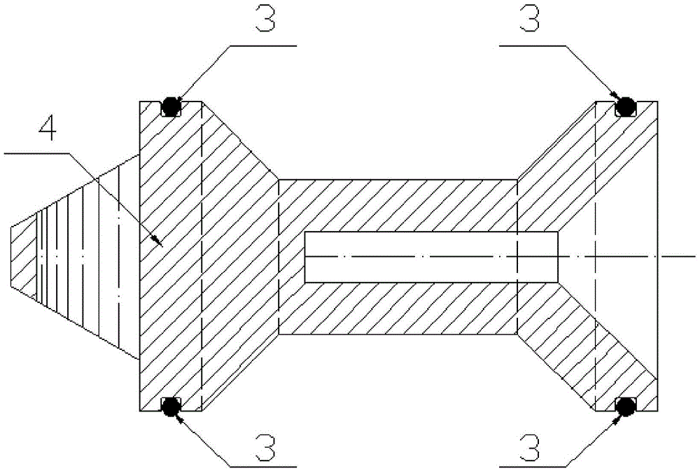 Sabot capable of realizing pneumatic separation through muzzle cutters