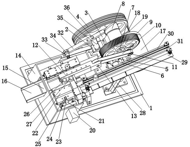 A single-wire core progressive conveying device for a stranding machine