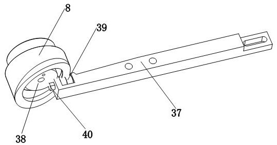 A single-wire core progressive conveying device for a stranding machine