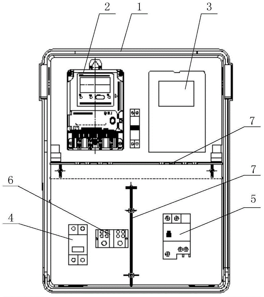 Compact electric energy meter batch meter