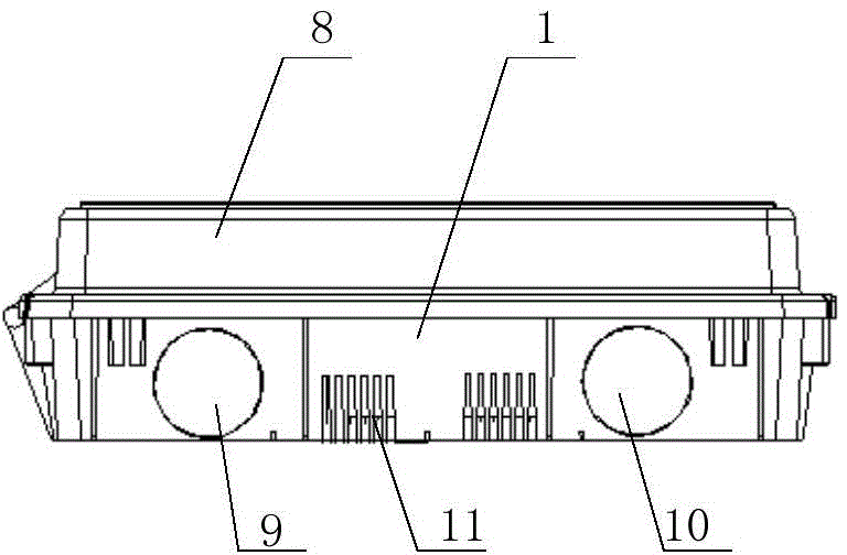 Compact electric energy meter batch meter