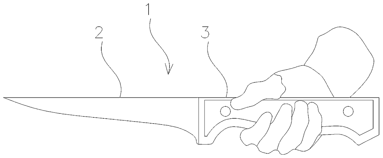 Cutting apparatus with self-cleaning function in beef cattle slaughtering streamline