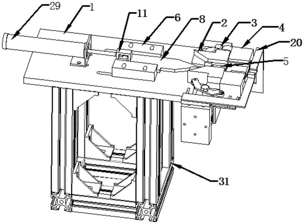 An automatic push-clamp mechanism and push-clamp method for arc-shaped grafting clips