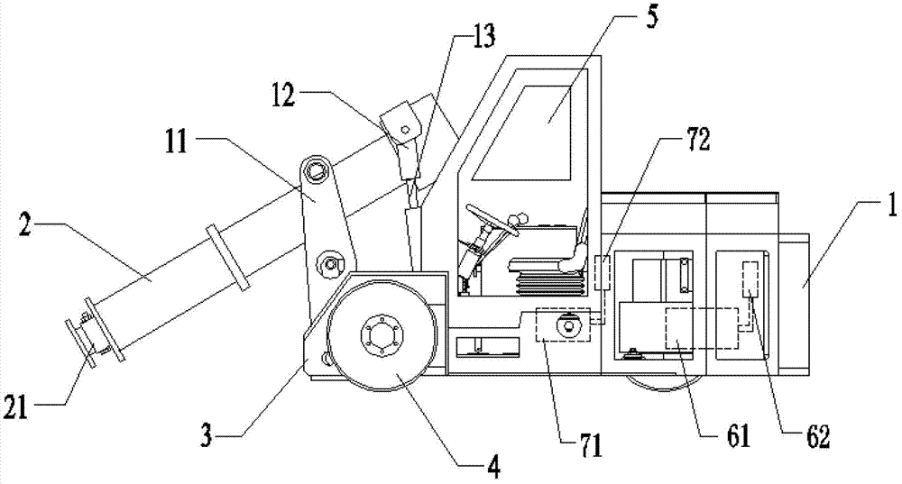 Stoking machine provided with insulation system