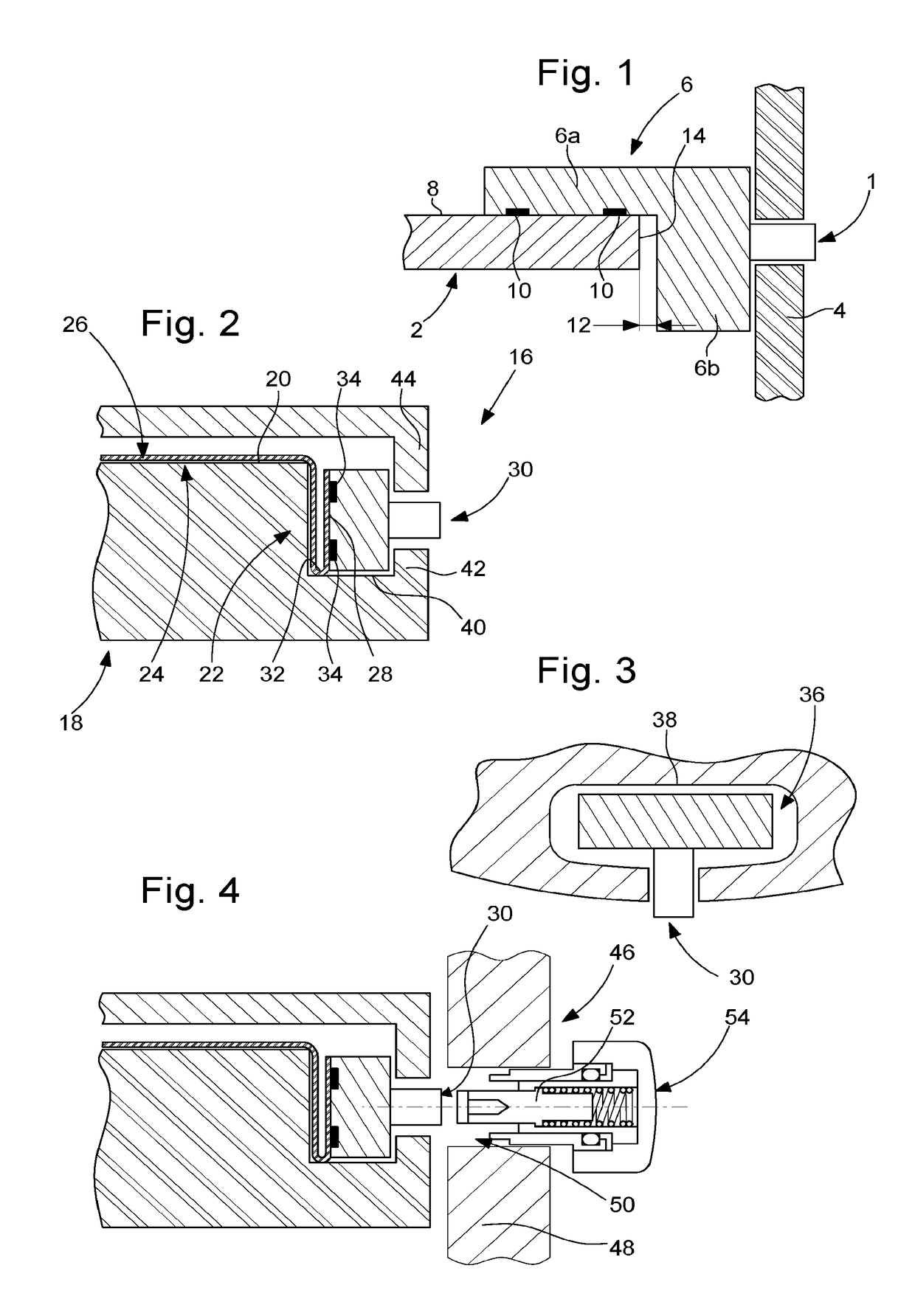 Push-button arrangement for an electronic or electromechanical wristwatch