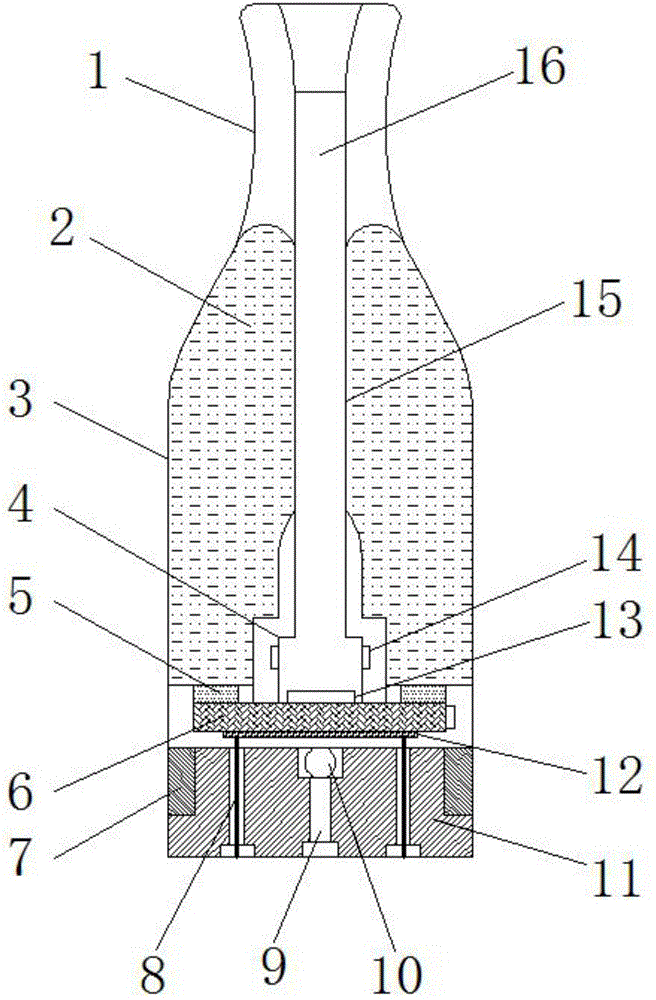 Electronic cigarette convenient for aerosol inhalation