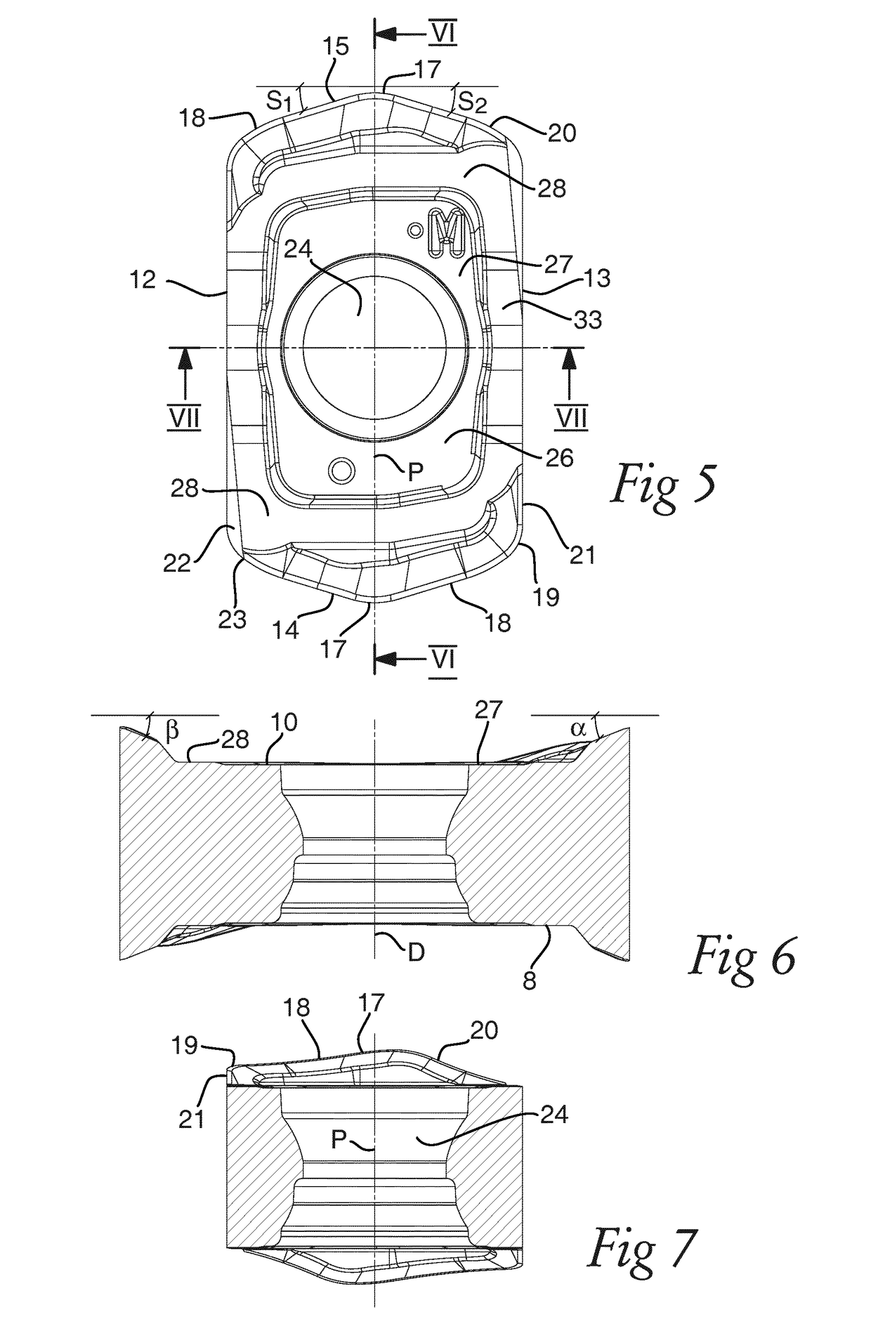 Indexable cutting insert for an end mill tool and an end mill tool provided with such an insert