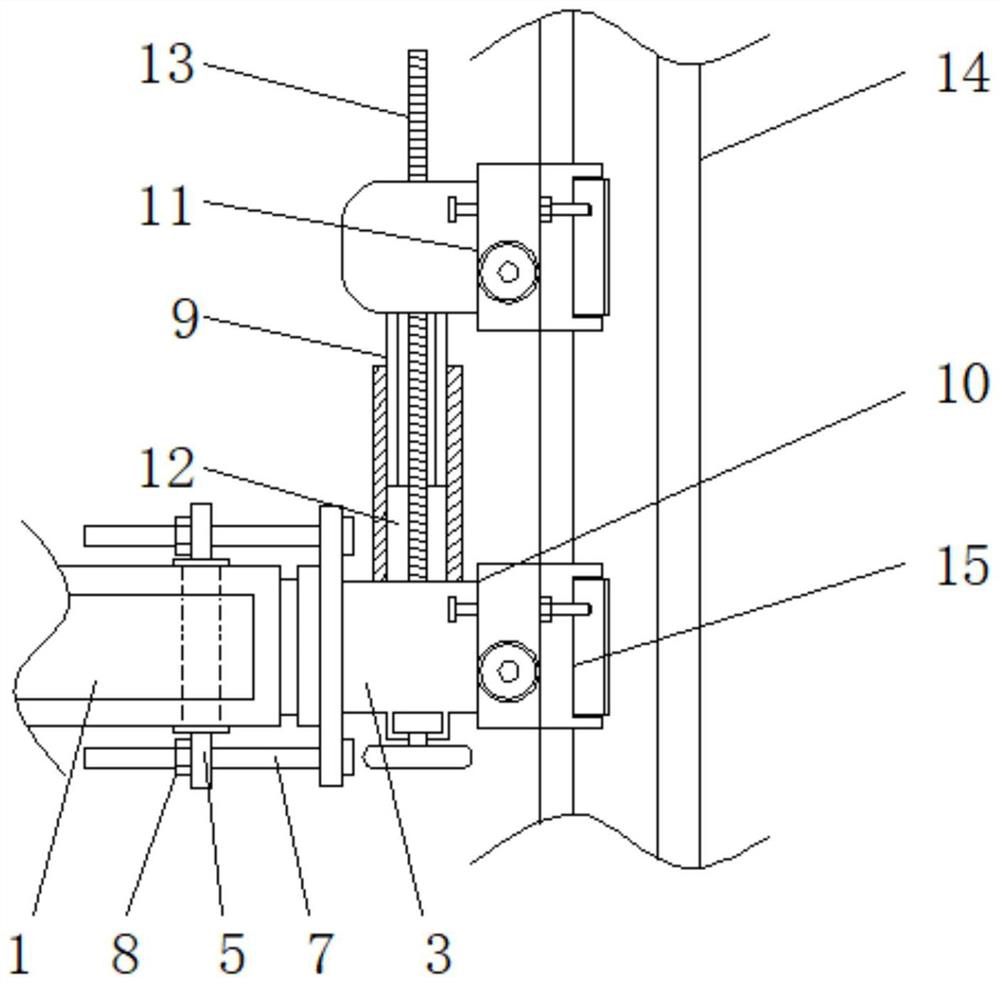 An open fine-tuning and positioning mechanical jig for surface processing of railway rails