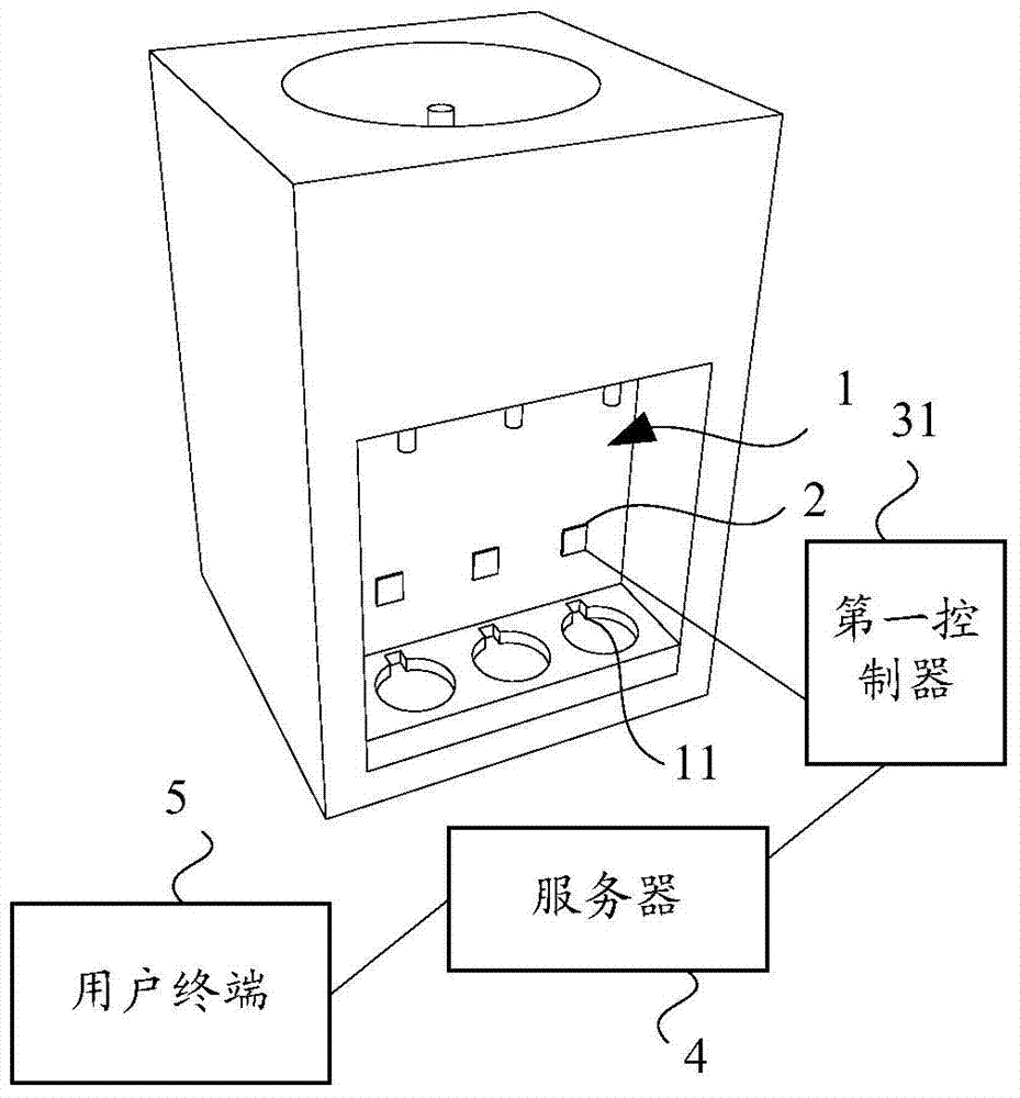 Water dispenser and water cup