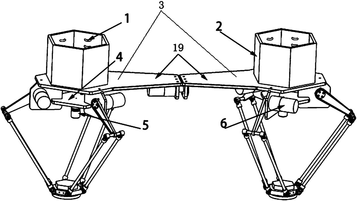 Two-leg climbing polling robot