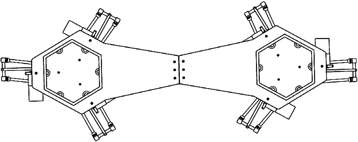 Two-leg climbing polling robot