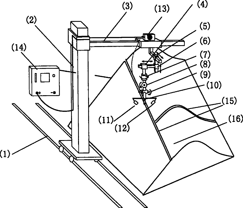 Intelligent robot welding device using large-scale workpiece