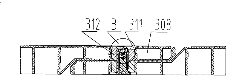 Connecting device of fast-assembling light road slab