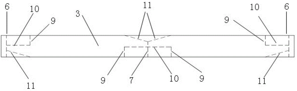 L-shaped notch of H-shaped steel and cutting technology of oblique notch