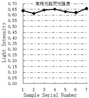 Multi-scattering system adaptive fluorescence detection system and detection method