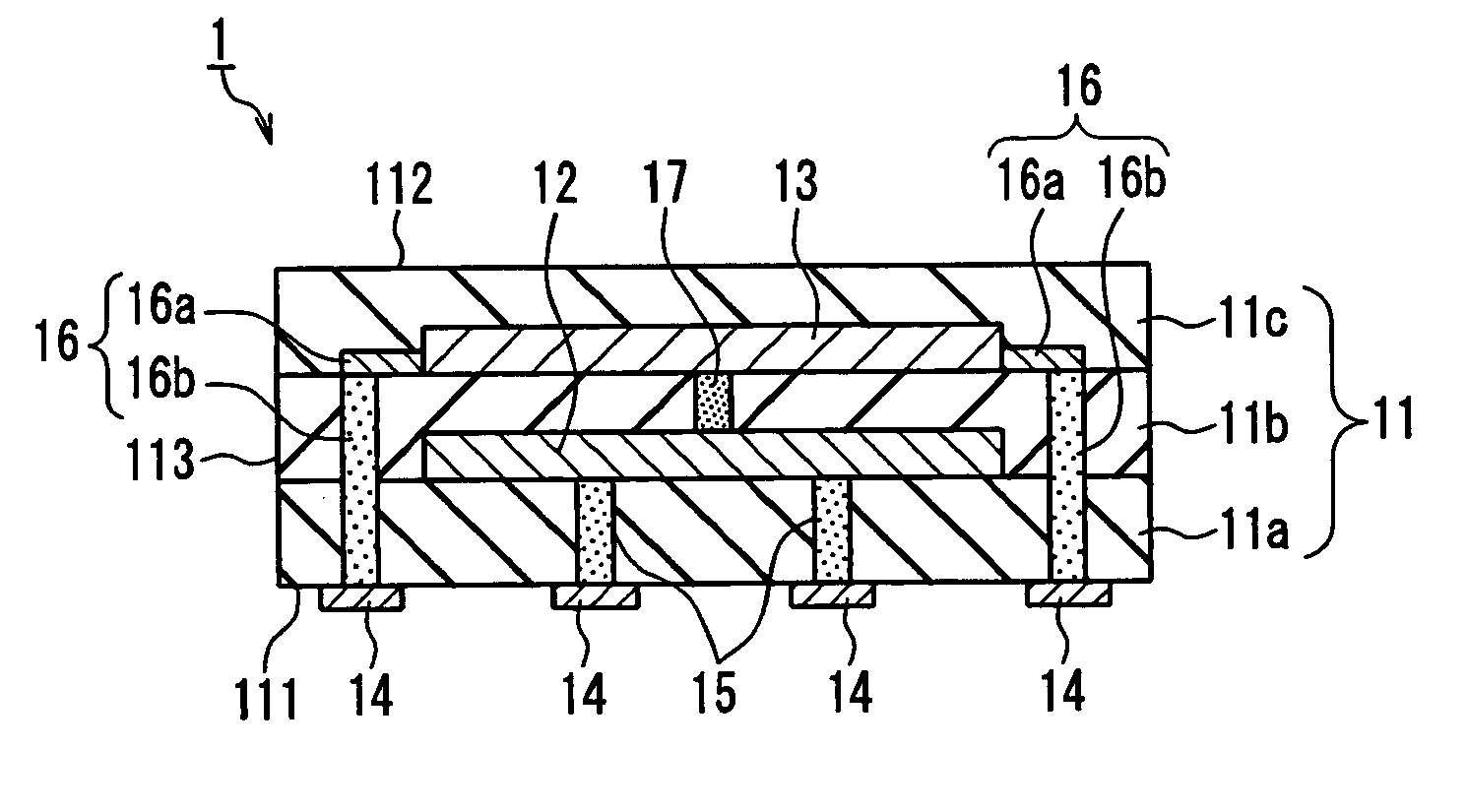 Semiconductor device mounting structure