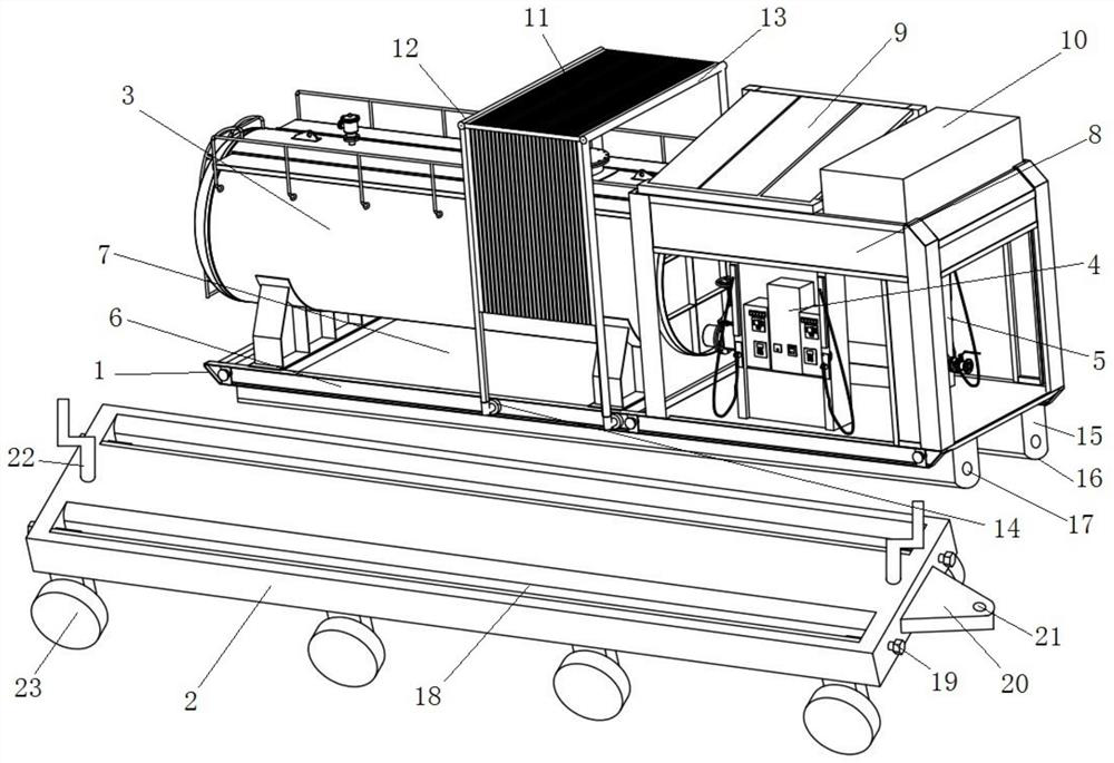 Movable skid-mounted refueling equipment