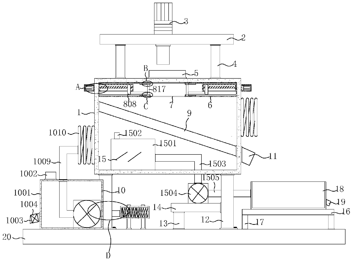 Shaping device for metal steel casting part production