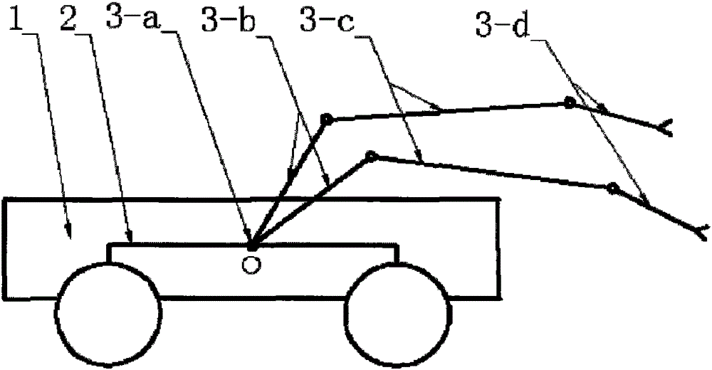 Multifunctional mechanical-arm and wheel cooperated traction mobile robot