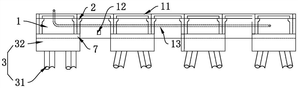 A high-pile beam-slab assembled beam structure and its construction method