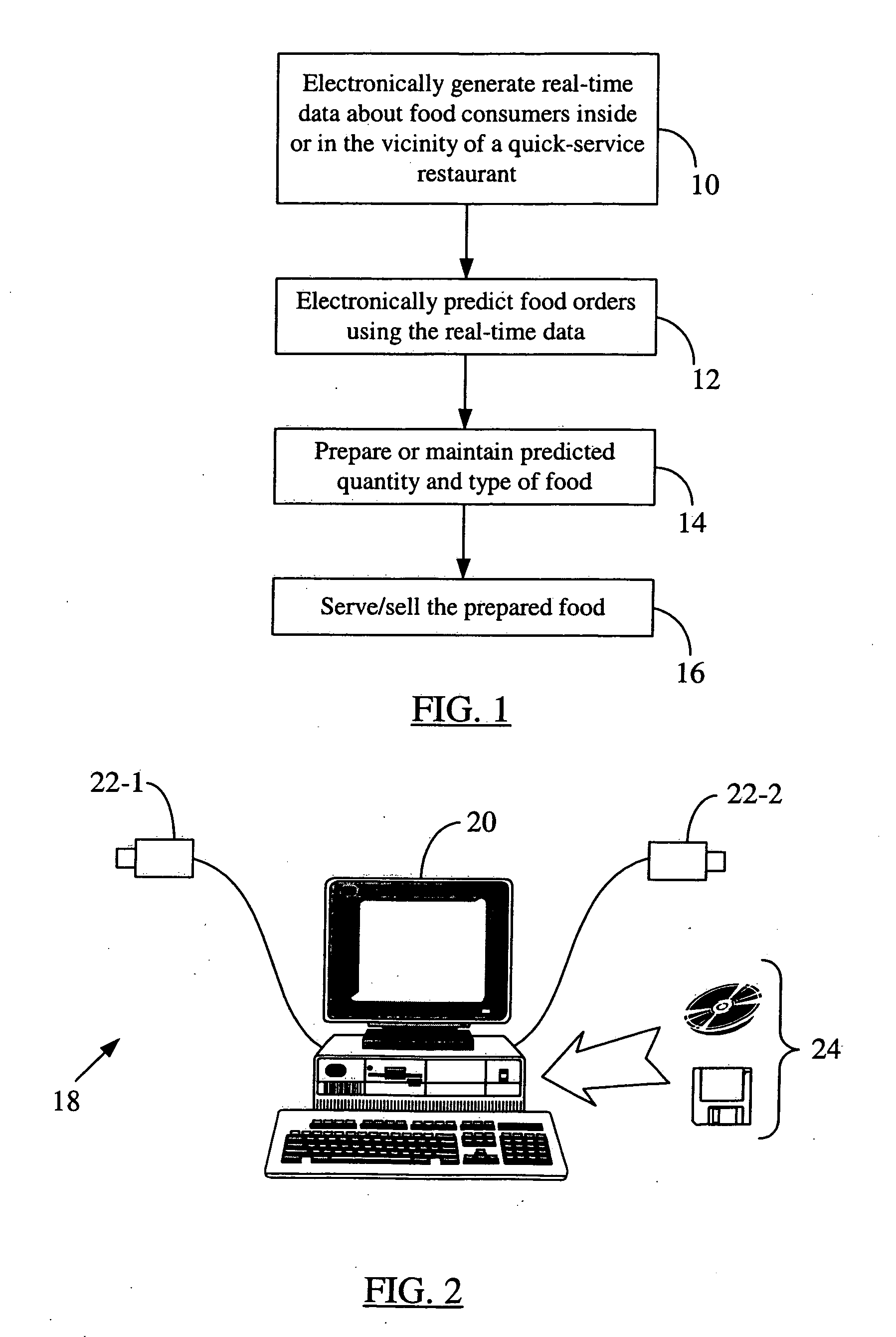 Real-time prediction and management of food product demand